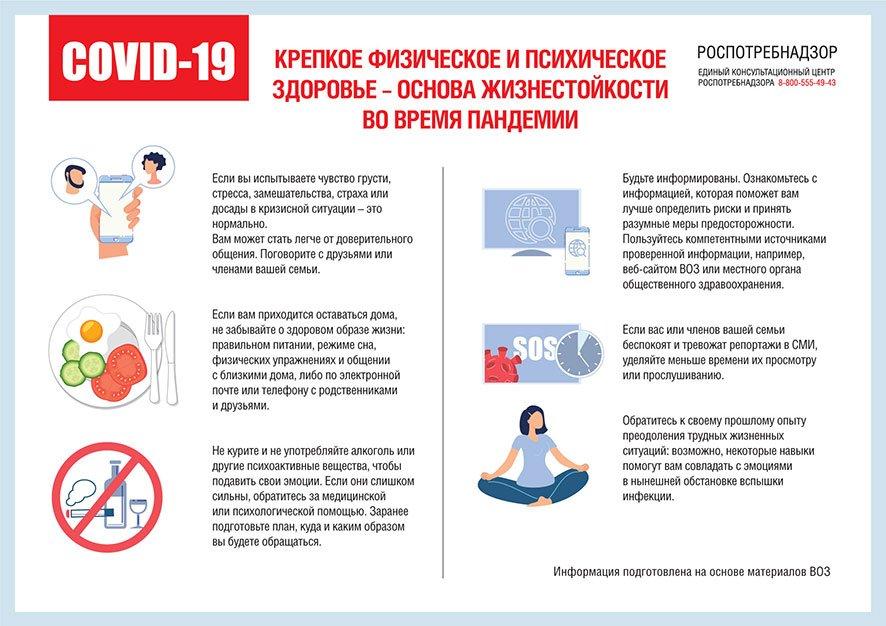Крепкое физическое и психическое здоровье – основа жизнестойкости во время пандемии COVID-19