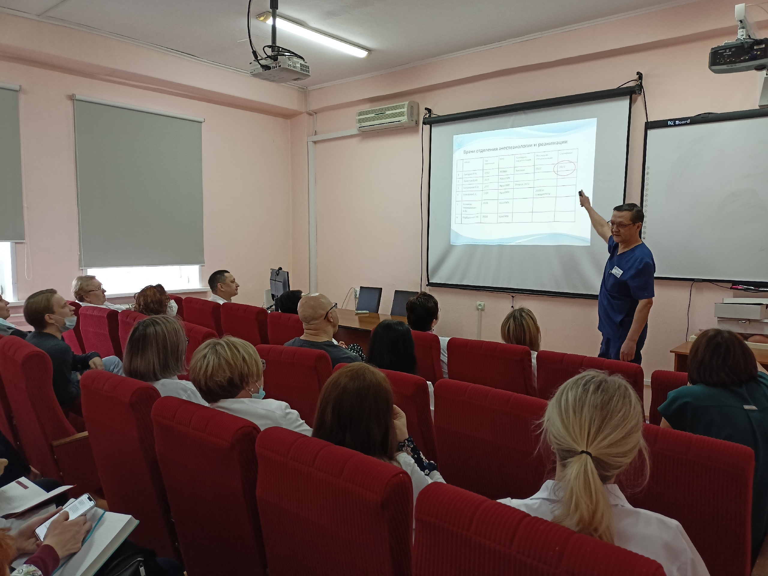 С годовыми отчетами выступили заведующие ОАР и операционным блоком