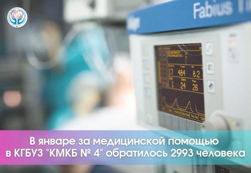 О работе КГБУЗ «Красноярская межрайонная клиническая больница №4» в январе 